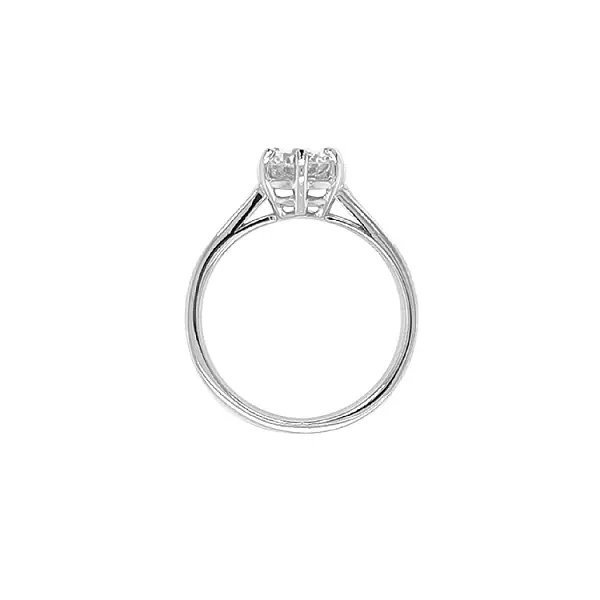 锆石金订婚戒指