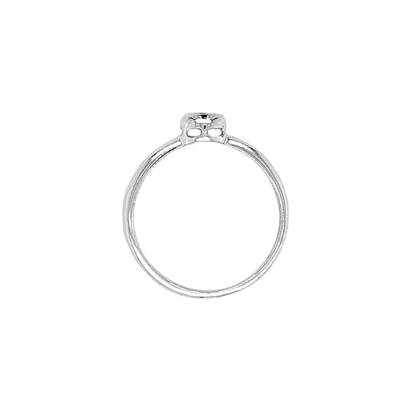 锆石金订婚戒指