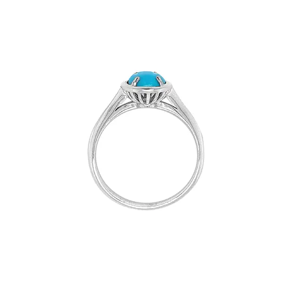 镶绿松石的金戒指