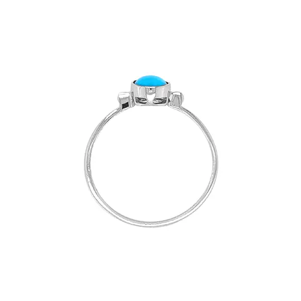 镶绿松石的金戒指