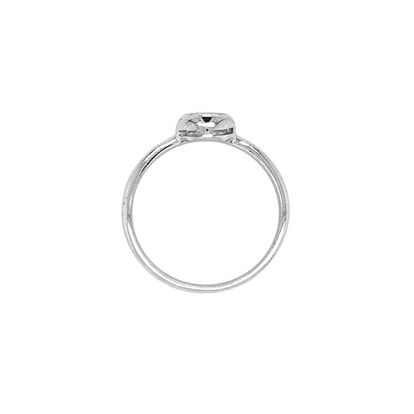 锆石金订婚戒指