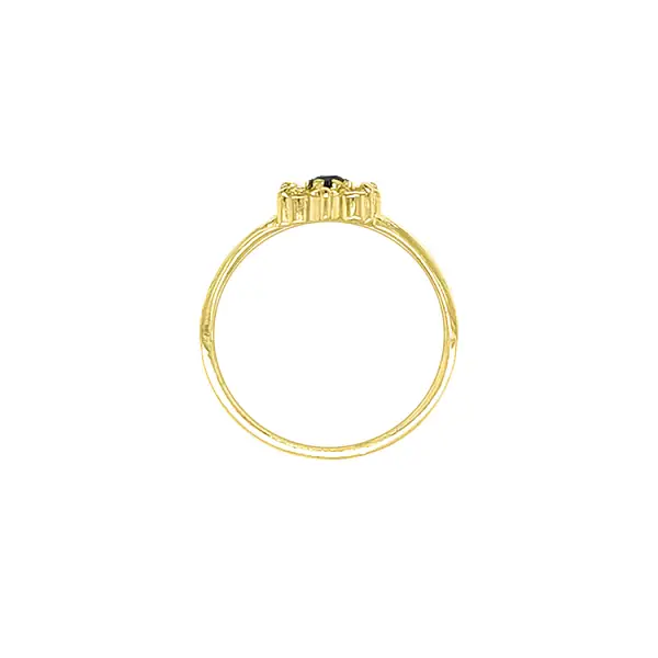 镶彩色宝石的金戒指