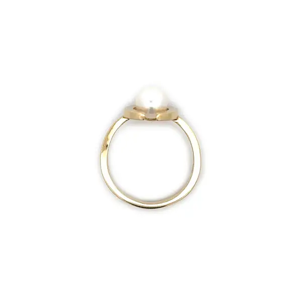 珍珠金戒指
