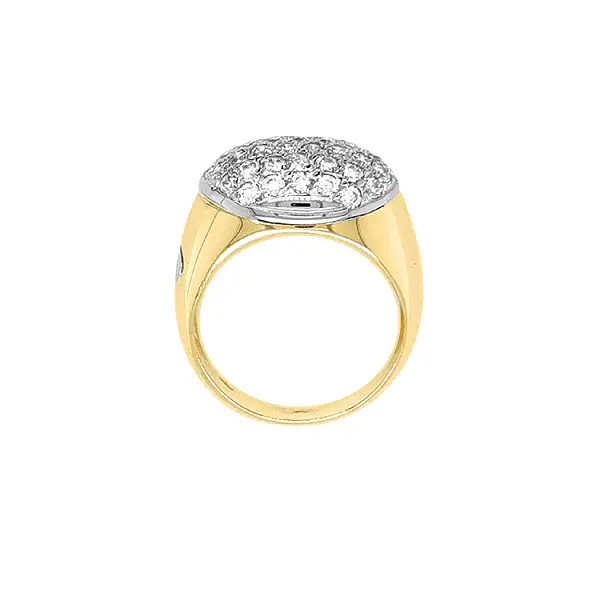 锆石组合金戒指