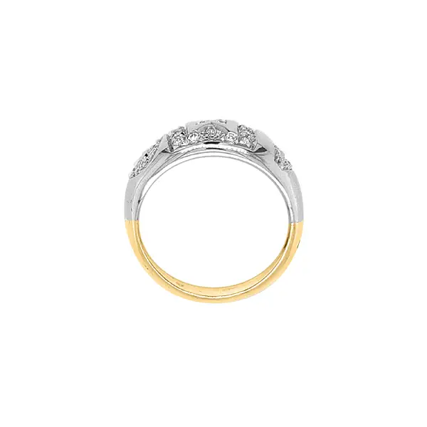 锆石组合金戒指