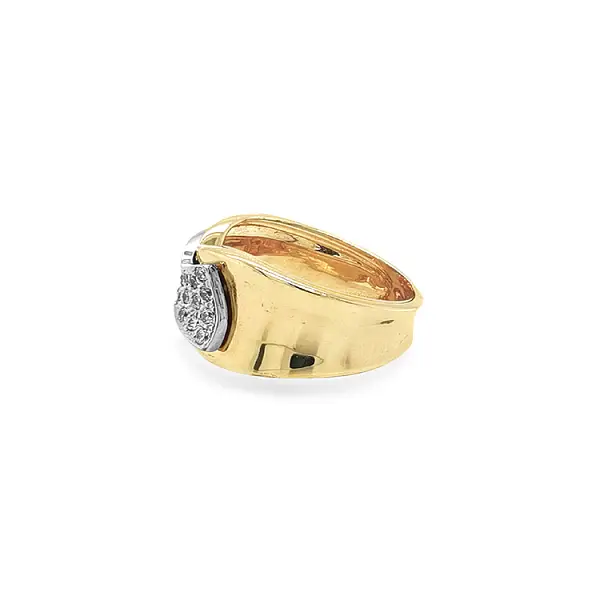 锆石组合金戒指