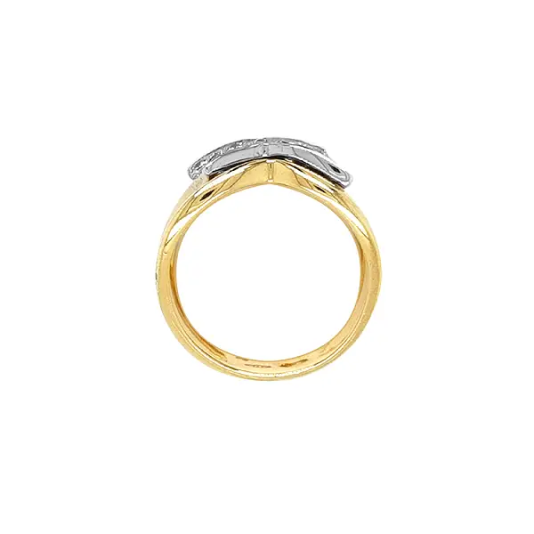 锆石组合金戒指