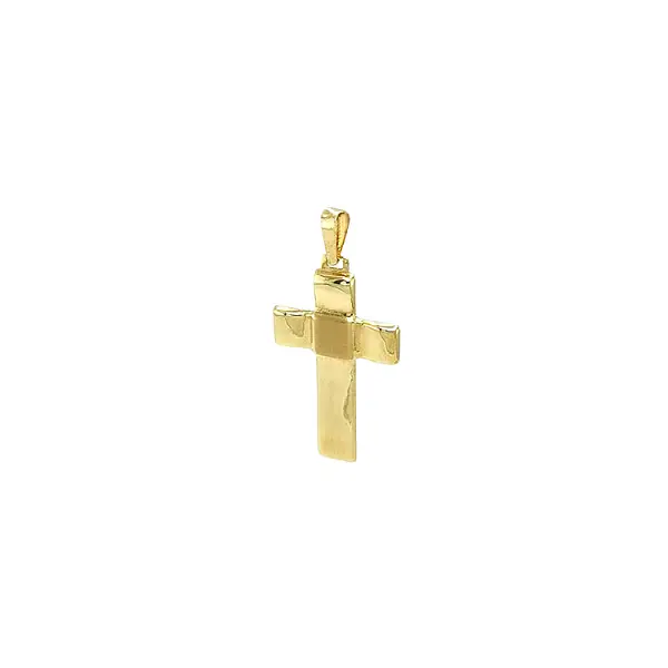 黄金十字架吊坠