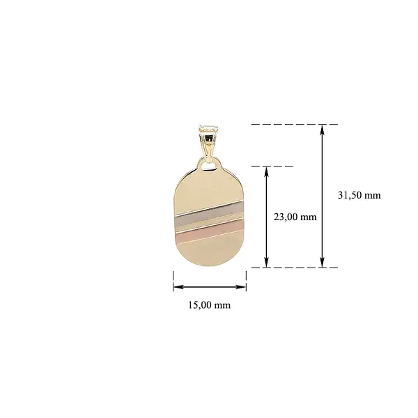 用于雕刻的黄金吊坠板