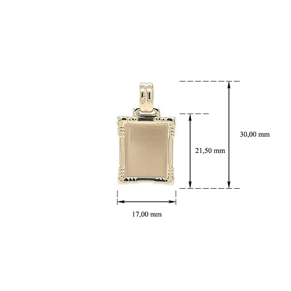 用于雕刻的黄金吊坠板