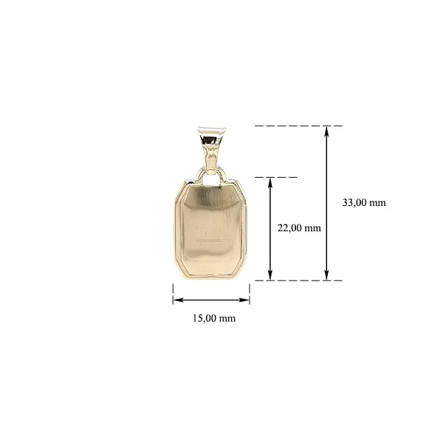 用于雕刻的黄金吊坠板