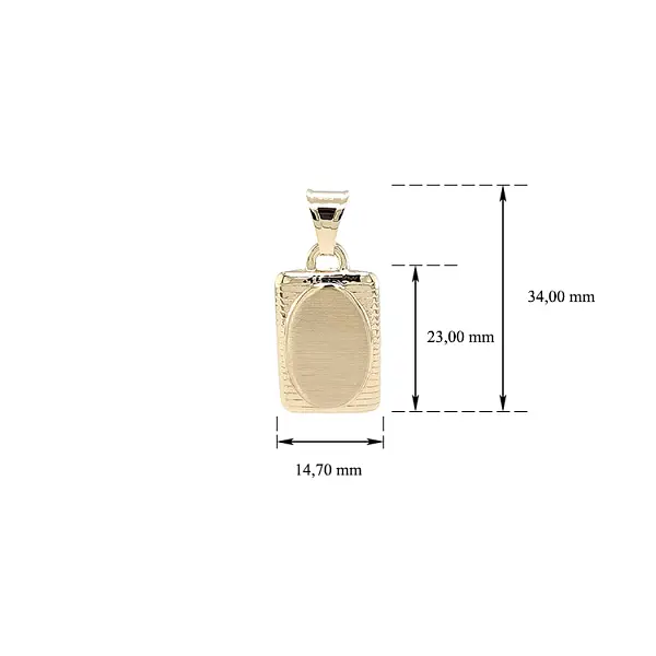 用于雕刻的黄金吊坠板