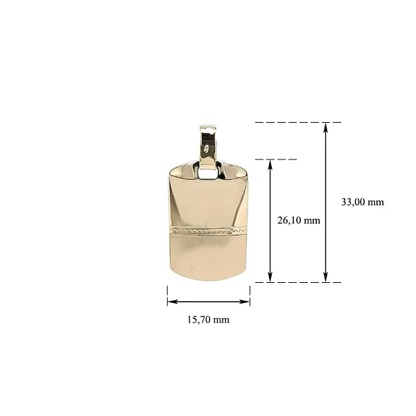 用于雕刻的黄金吊坠板