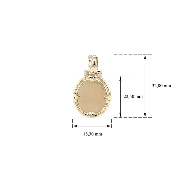 用于雕刻的黄金吊坠板