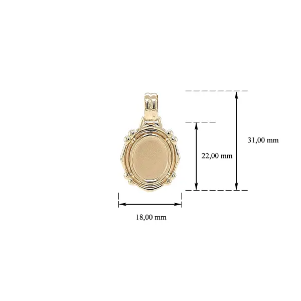 用于雕刻的黄金吊坠板