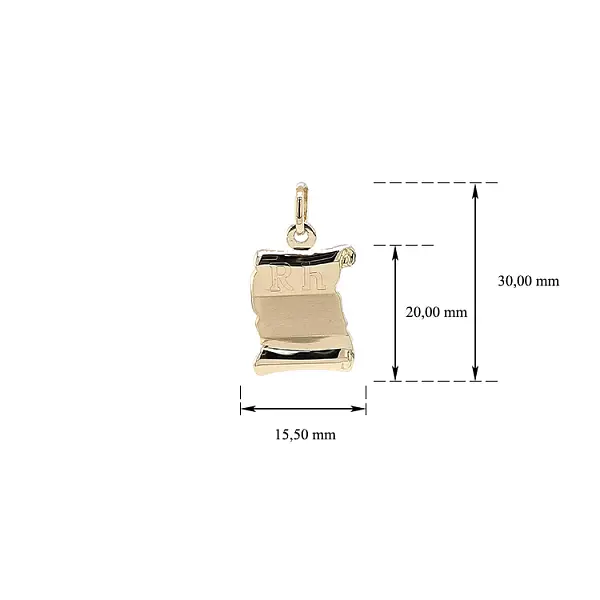 用于雕刻的金羊皮纸吊坠