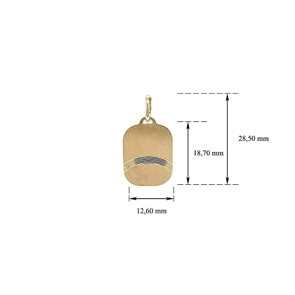 用于雕刻的黄金吊坠板