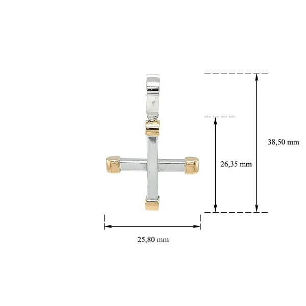 组合金十字架吊坠