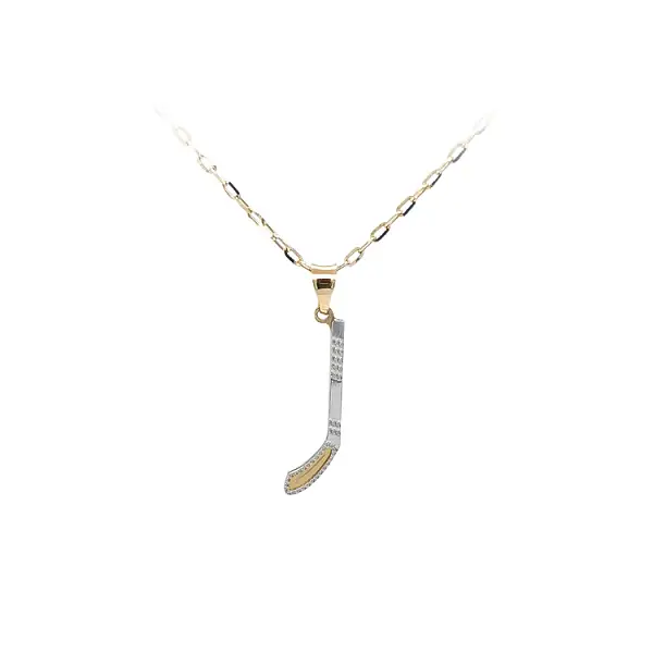 组合金曲棍球吊坠