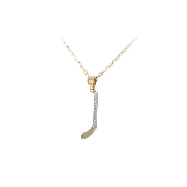 组合金曲棍球吊坠