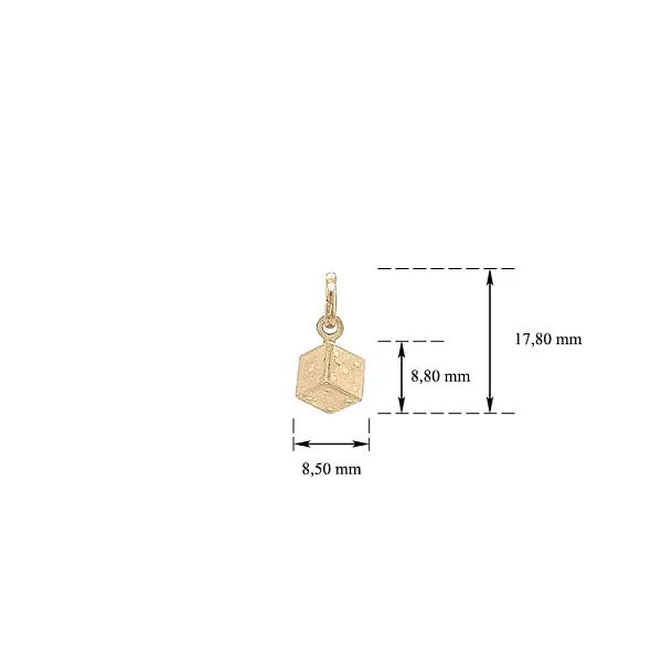 方块游戏金吊坠