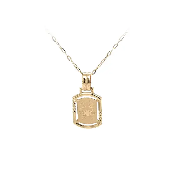 巨蟹星座黄金吊坠