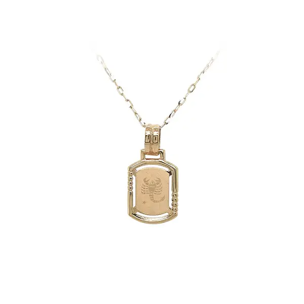 天蝎座黄金吊坠