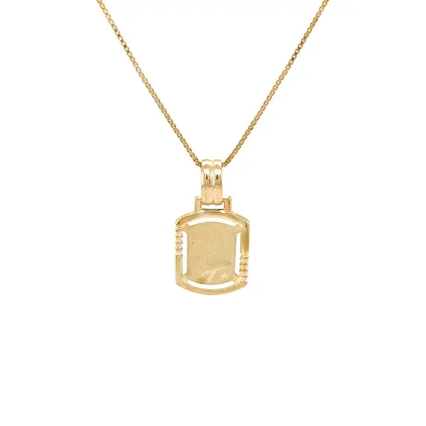 圣母标志黄金吊坠