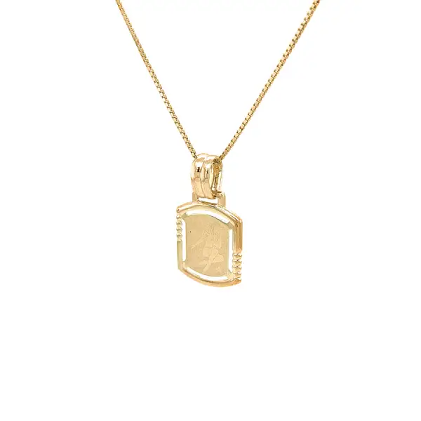 圣母标志黄金吊坠