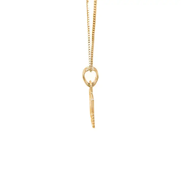 圣母标志黄金吊坠