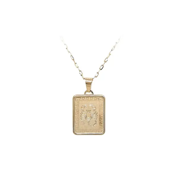 天蝎座黄金吊坠