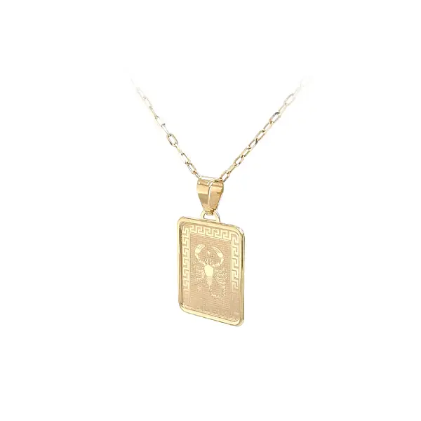 天蝎座黄金吊坠