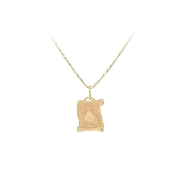 圣母标志黄金吊坠