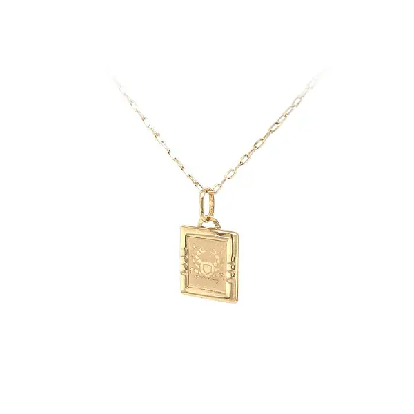 巨蟹星座黄金吊坠