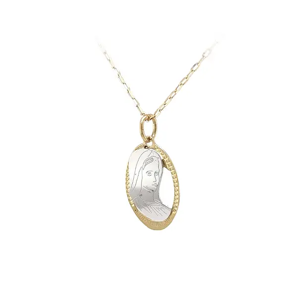 组合金圣母玛利亚吊坠