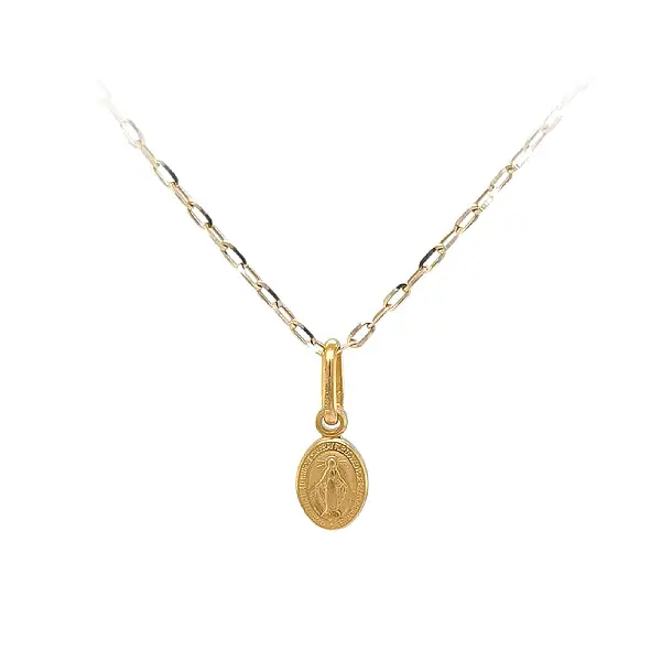 圣母玛利亚黄金吊坠