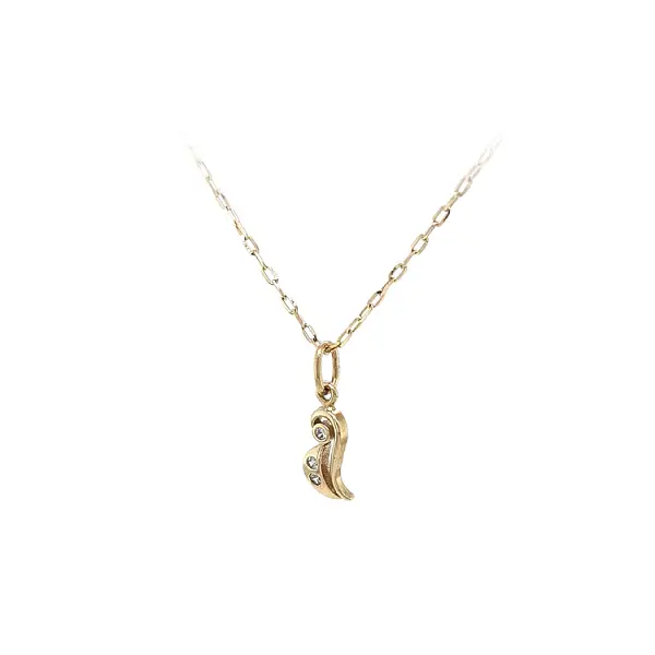 锆石黄金吊坠