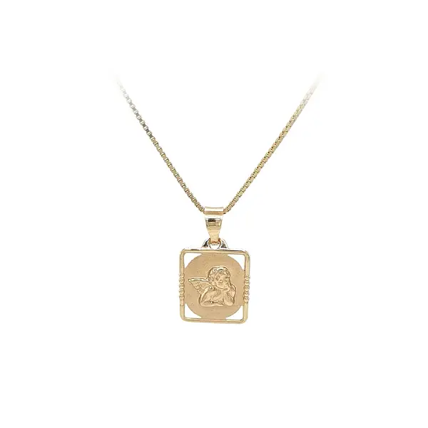 天使金吊坠