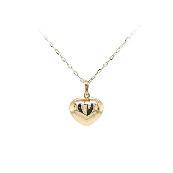 心形金吊坠