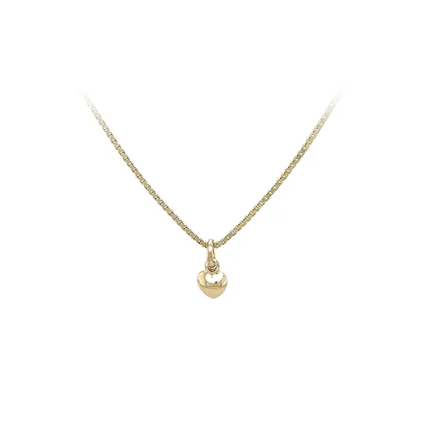 心形金吊坠