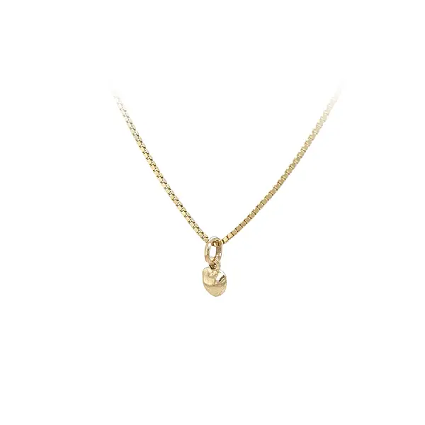 心形金吊坠