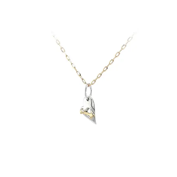 箭形穿心黄金吊坠