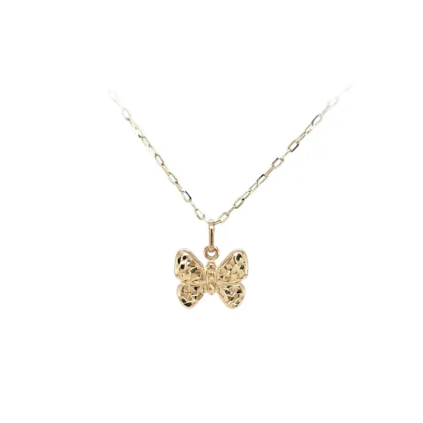 蝴蝶金吊坠