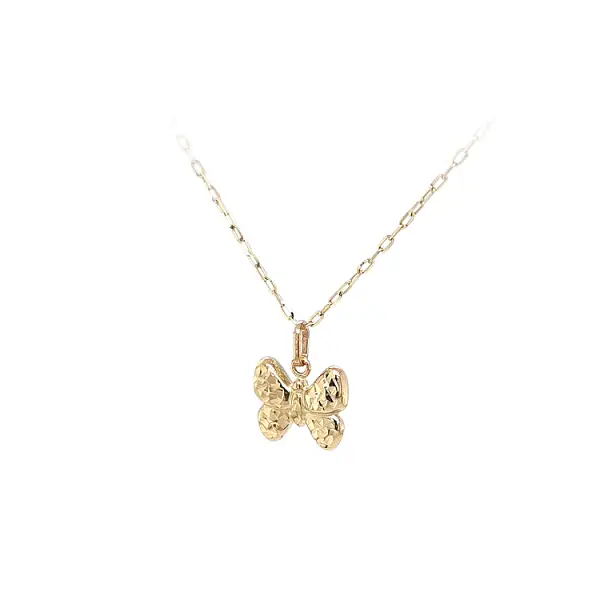 蝴蝶金吊坠