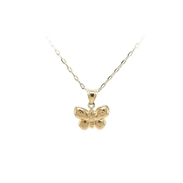 蝴蝶金吊坠