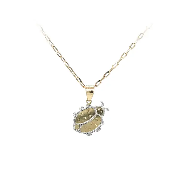 组合金瓢虫吊坠