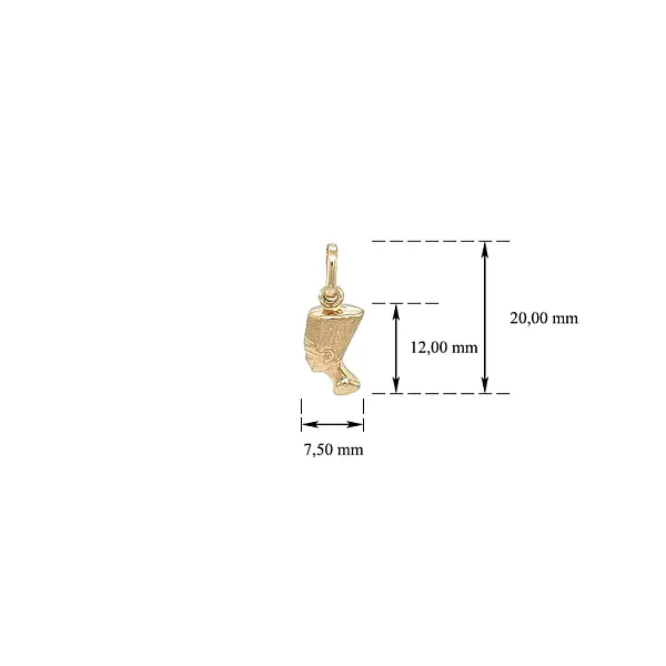 奈费尔提蒂黄金吊坠
