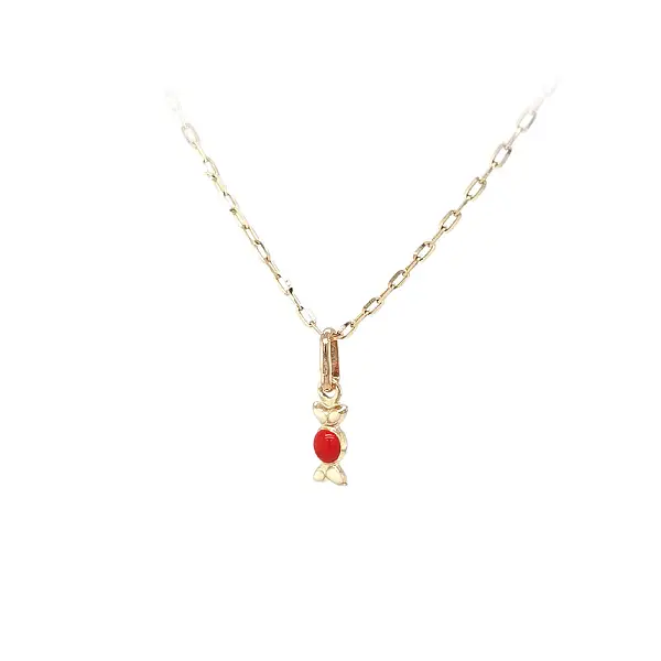 金色 Bonbon of Joy - 带有珐琅细节的俏皮首饰