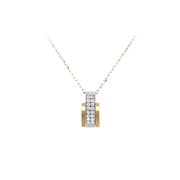 组合金镶锆石吊坠