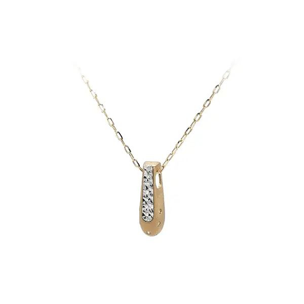 锆石组合黄金吊坠